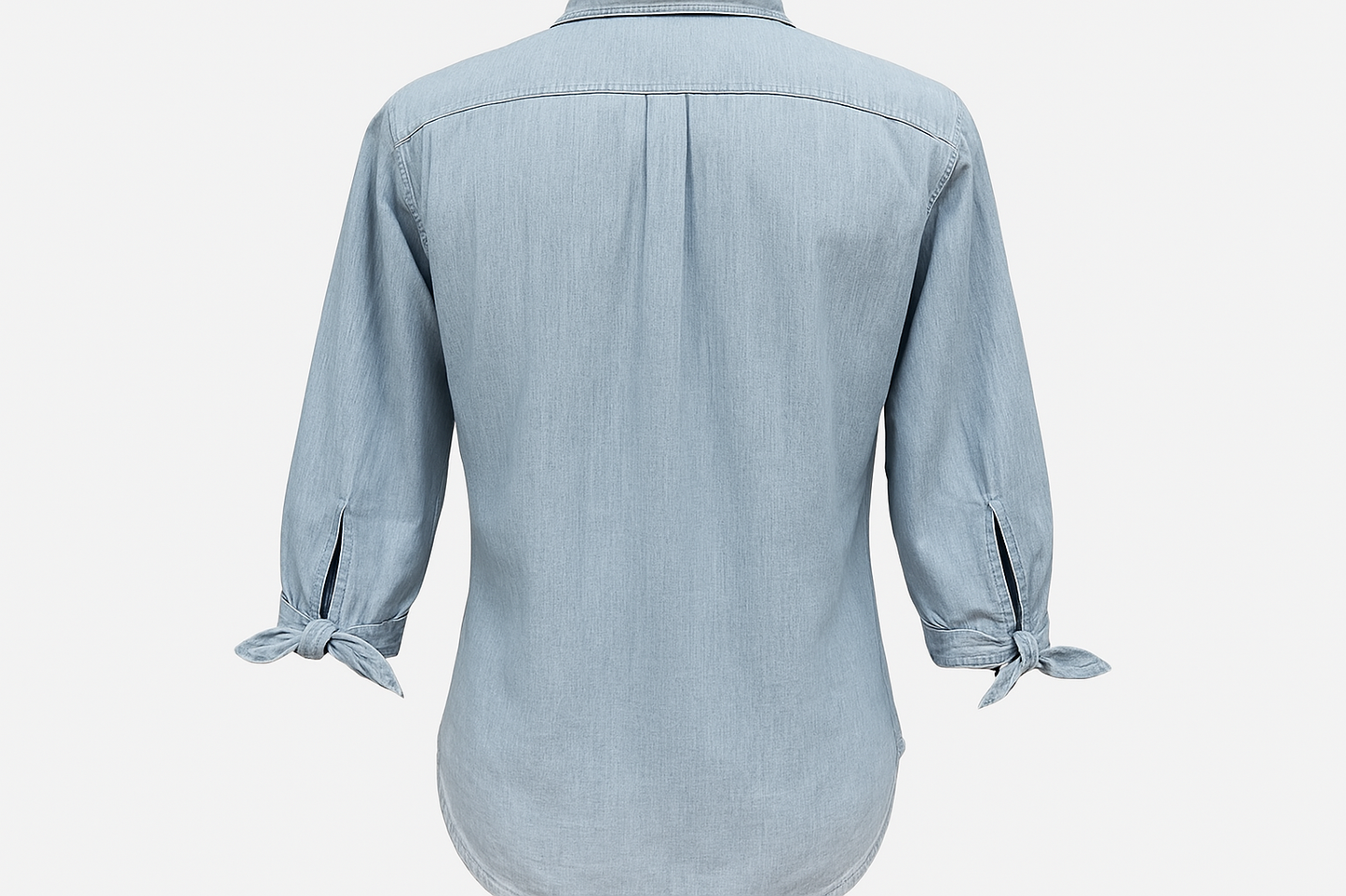 Vista trasera en maniquí invisible