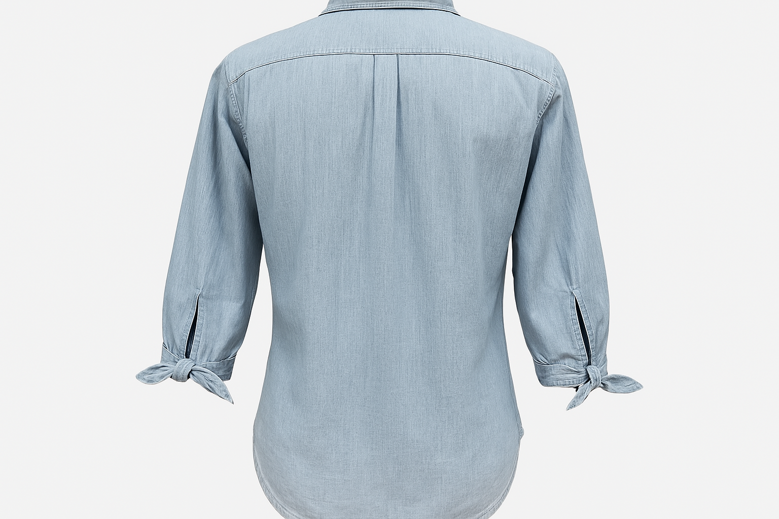 Vista trasera en maniquí invisible