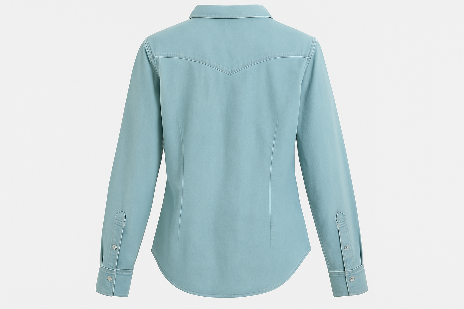 Vista trasera en maniquí invisible