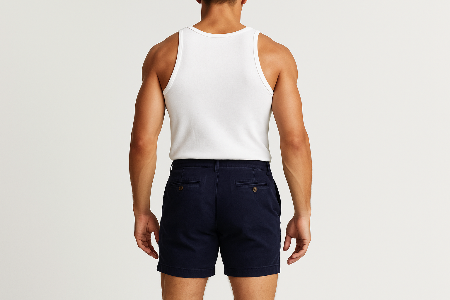 Vista trasera - tank top blanco