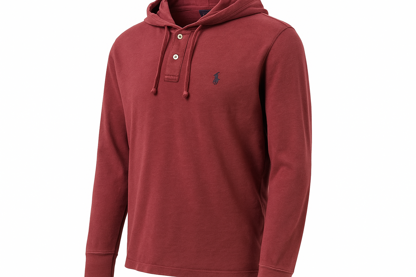 Vista tres cuartos del suéter con capucha Polo Ralph Lauren segunda mano