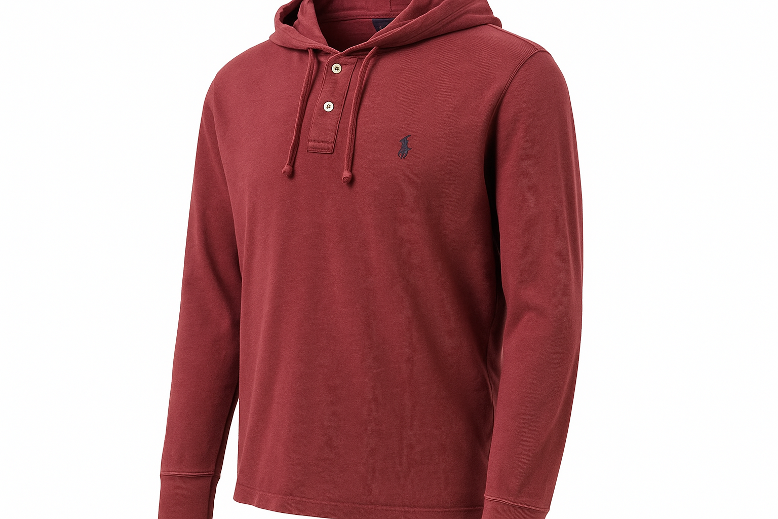 Vista tres cuartos del suéter con capucha Polo Ralph Lauren segunda mano
