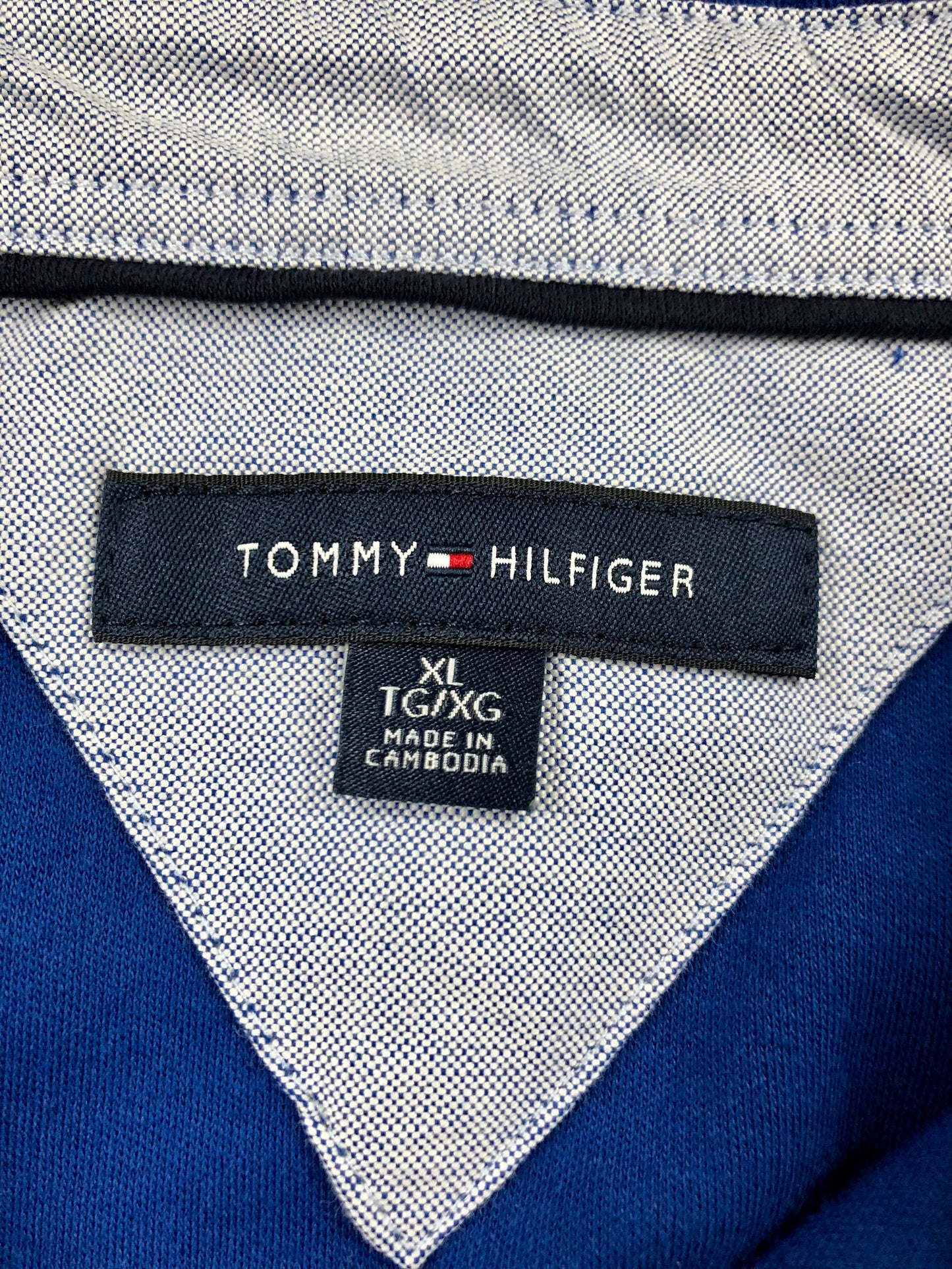 Camiseta Polo Tommy Hilfiger 🇺🇸 color azul Talla XL Entalle Regular