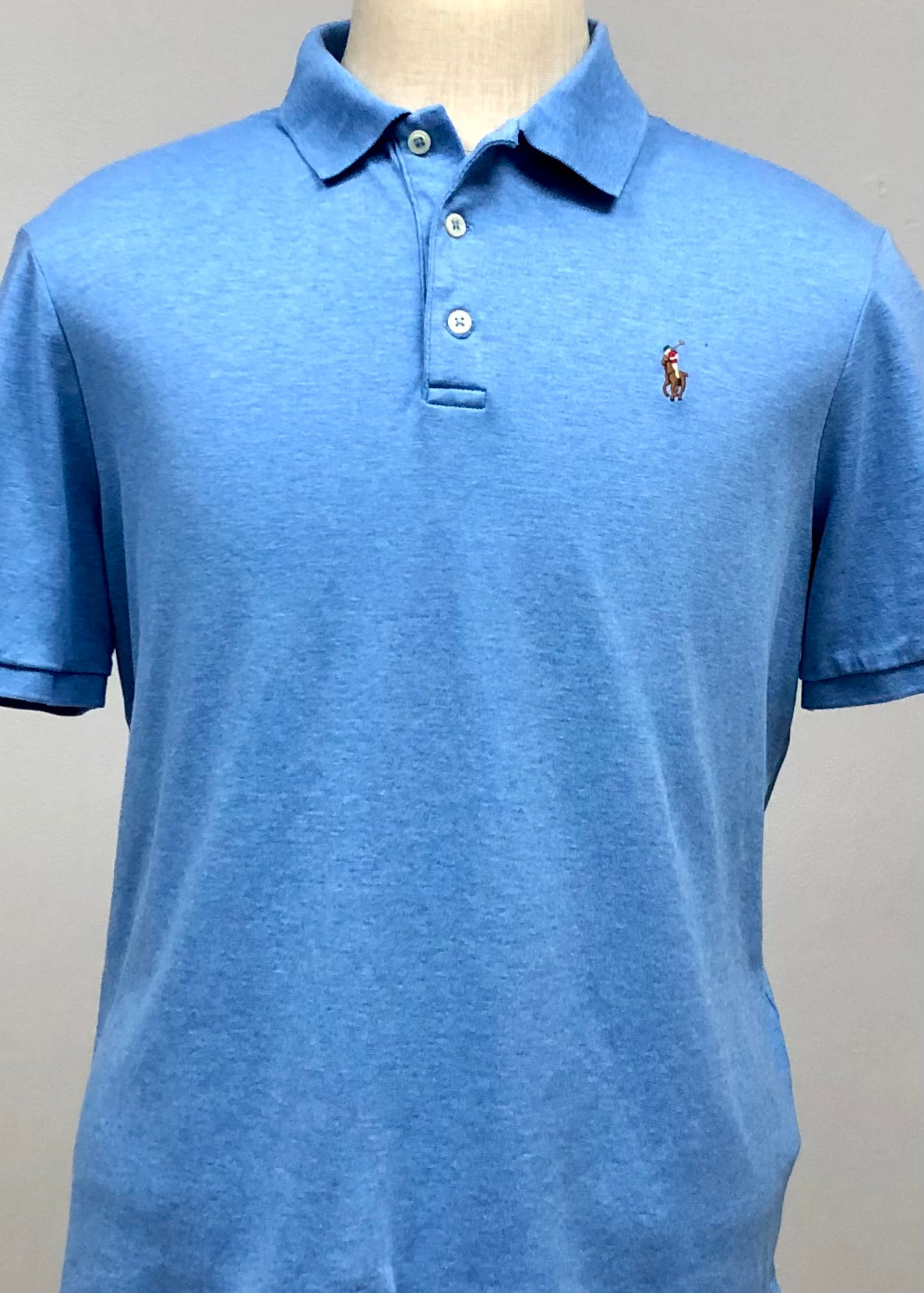 Camiseta Polo Ralph Lauren 🏇🏼 color celeste Talla L Entalle Clásico