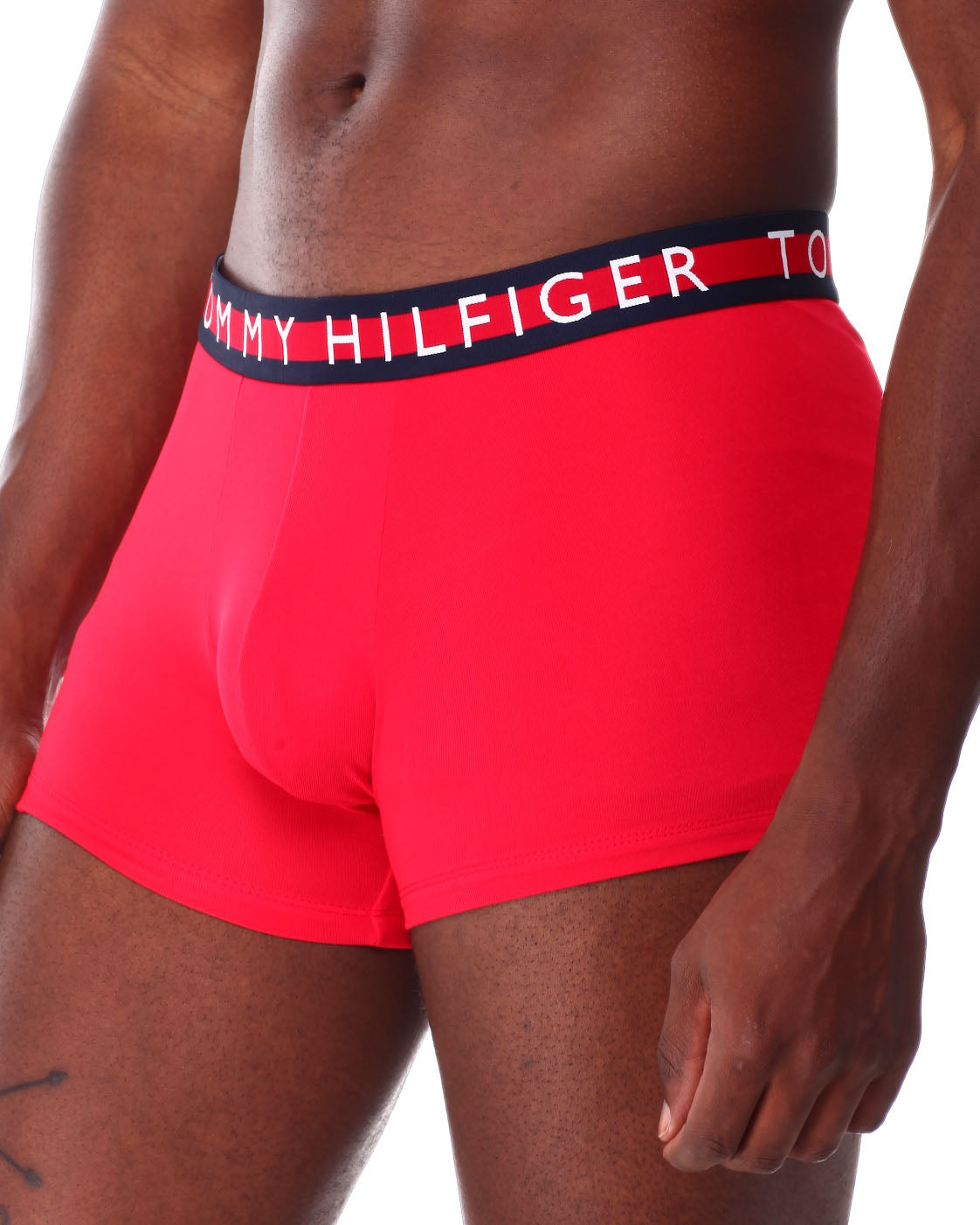 Paquete de 3 Boxers Briefs Tommy Hilfiger 🇺🇸 Tela Micro Rib color Rojo, gris y negro Talla S