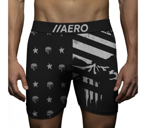 Boxers Aeropostale edición especial marvel Punisher 💀 Color negro y gris Talla Medium