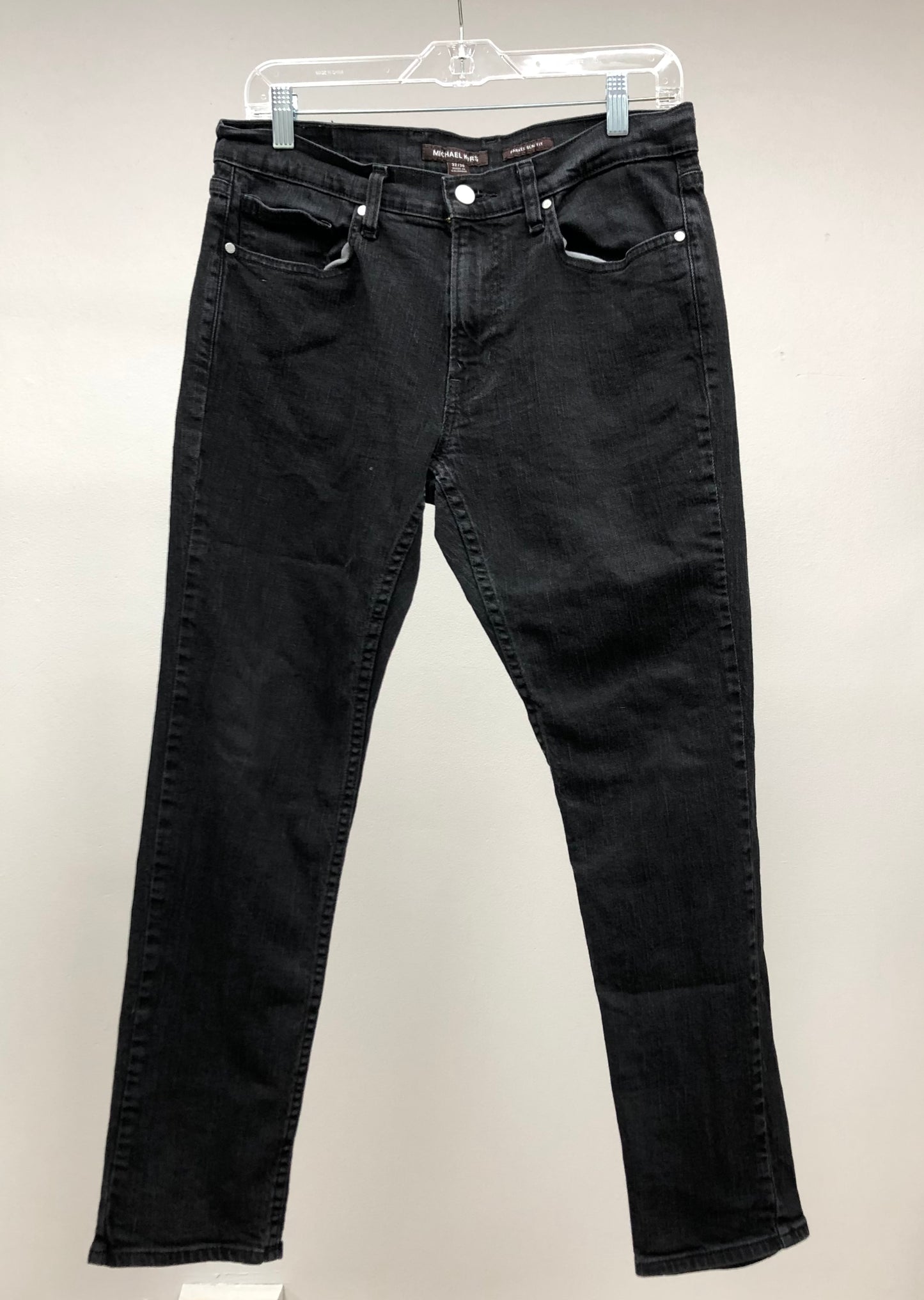 Pantalon jeans color negro Michael Kors Talla 32x30 Corte Slim Fit