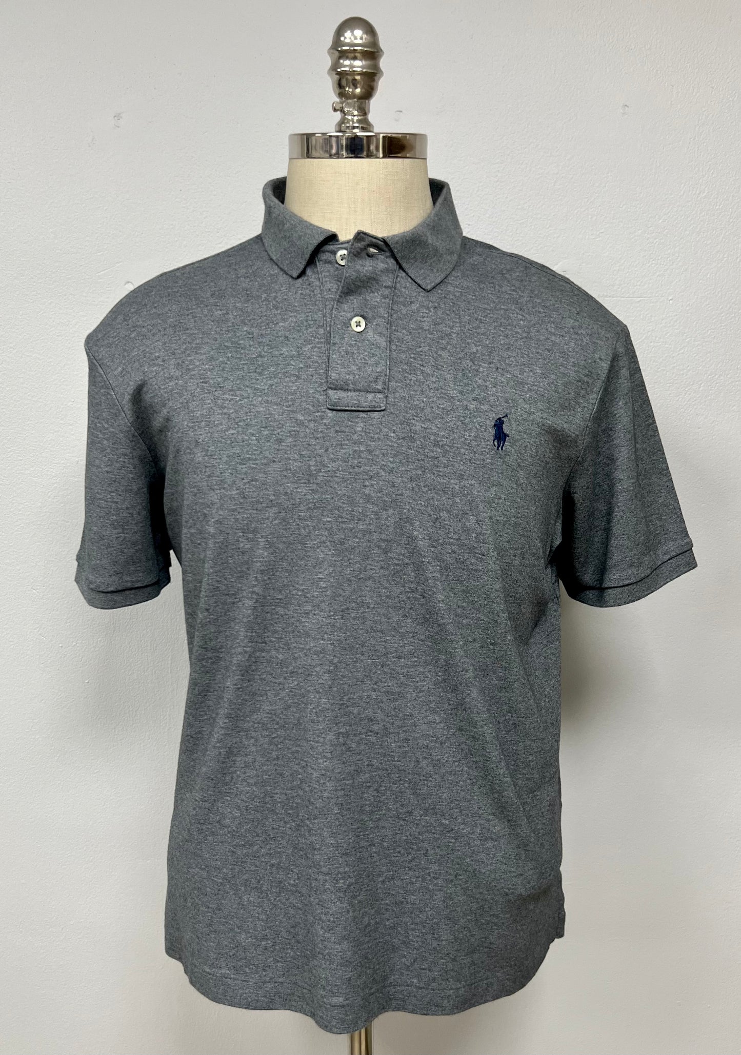 Camiseta Polo Ralph Lauren 🏇🏼color gris Talla L Entalle Regular