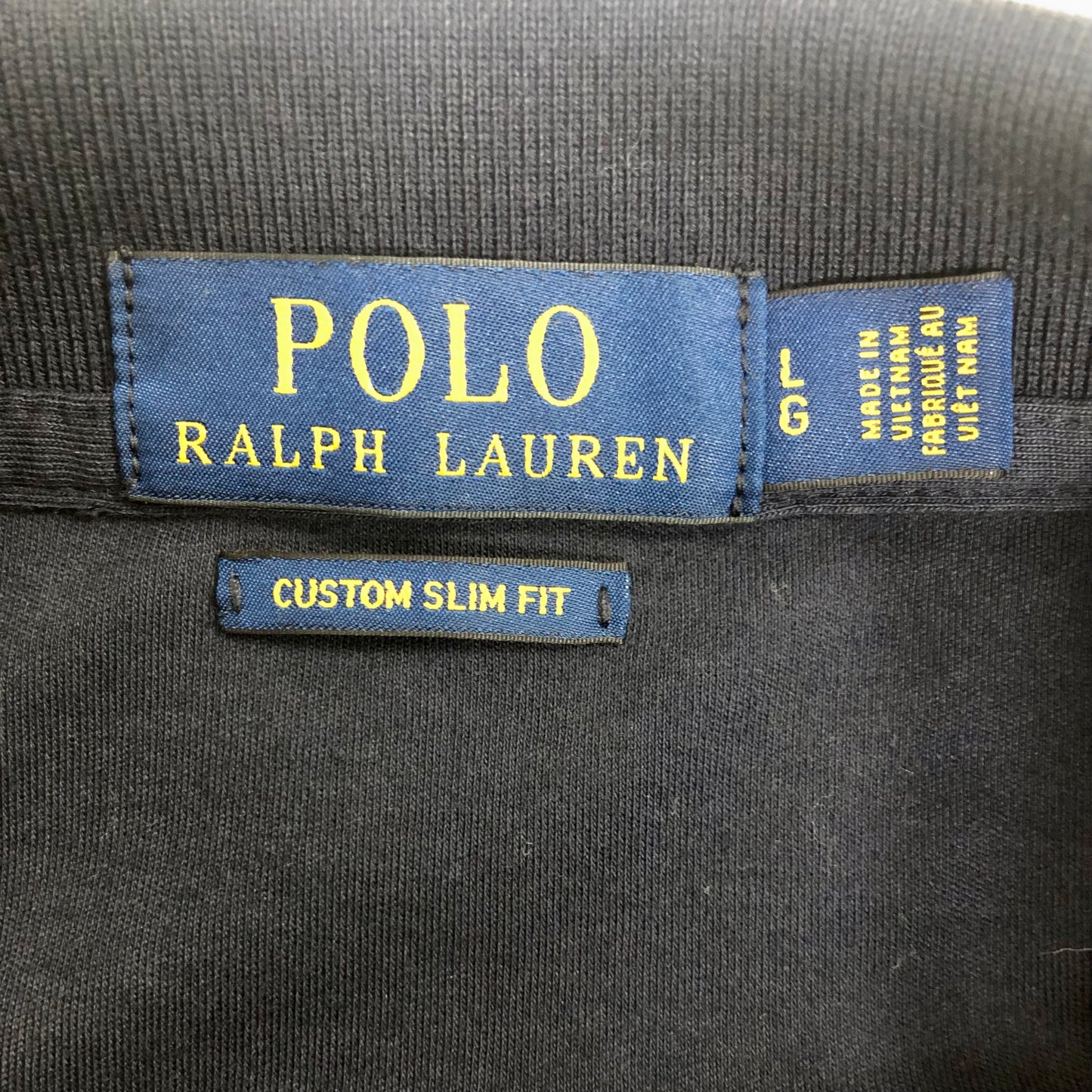 Camiseta Polo Ralph Lauren 🏇🏼 color azul navy Talla L Entalle Custom Slim Fit