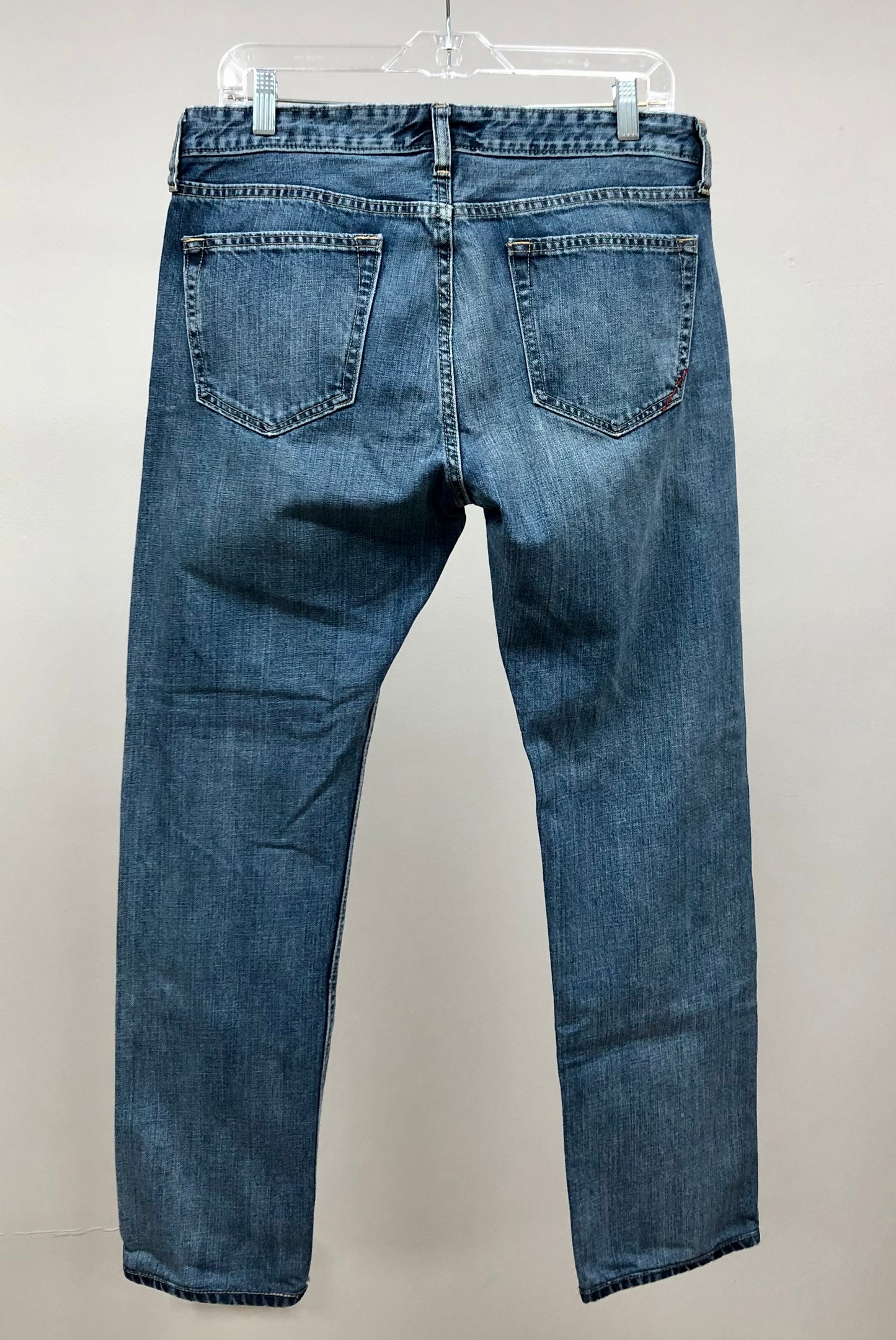 Pantalon jeans color azul denim Banana Republic Talla 32x32 Corte Slim Straight Fit