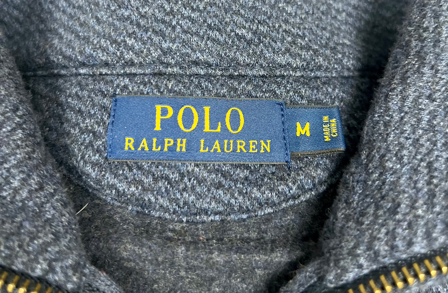 Sueter Jersey color azul oscuro con logo rojo Polo Ralph Lauren 🏇🏼 Talla M Tela algodón