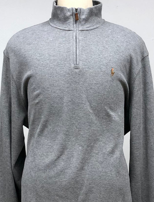 Sueter Jersey color gris con logo multicolor Polo Ralph Lauren 🏇🏼 Talla XL