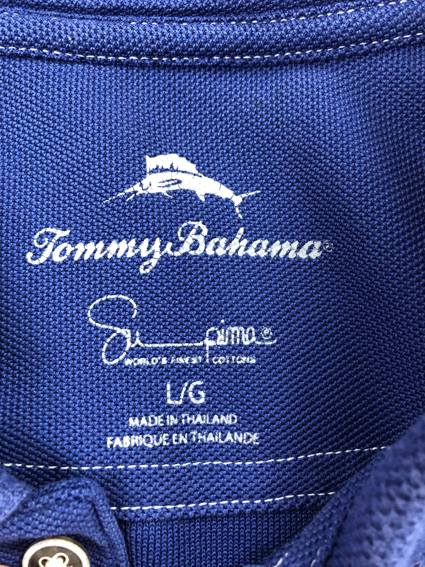 Camiseta Polo Tommy Bahama 🐬 color azul Talla L Entalle Regular