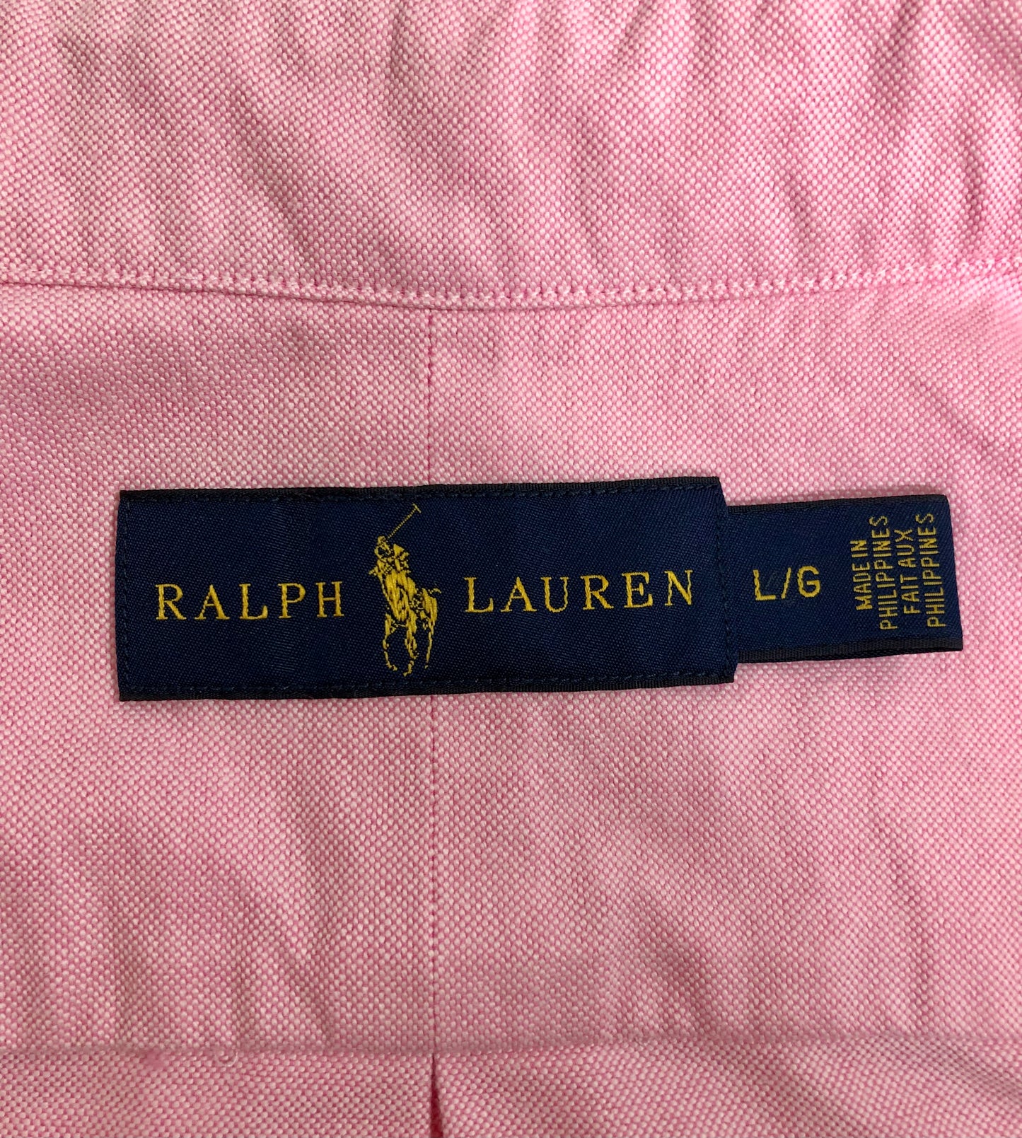 Camisa de botones Polo Ralph Lauren 🏇🏼 Oxford en color rosado Talla L Regular